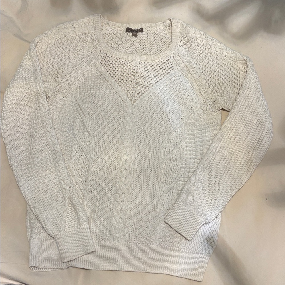 Lilla P cable knit sweater